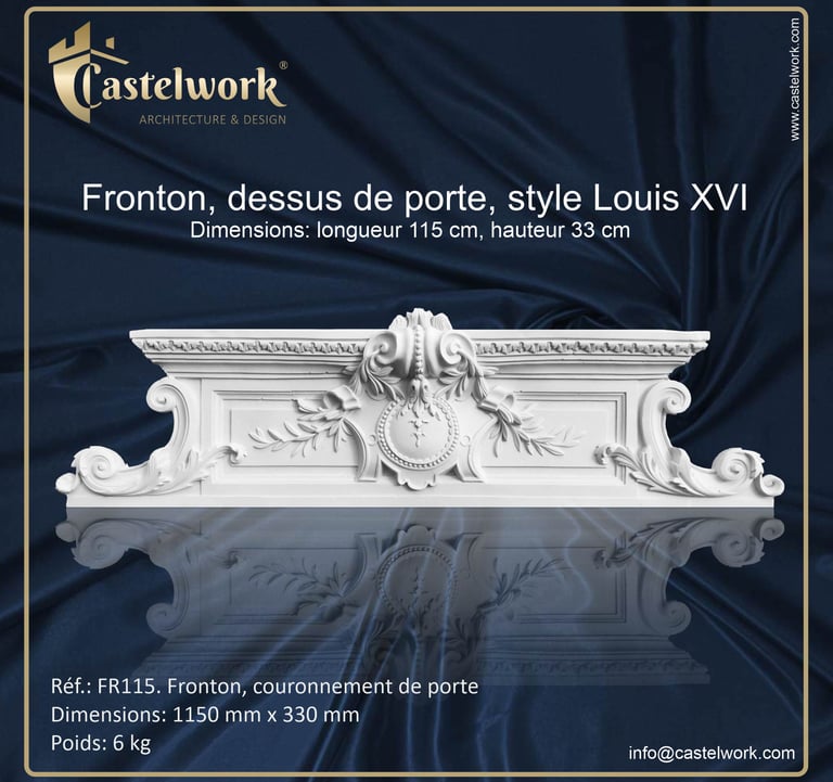Fronton de porte FR115
