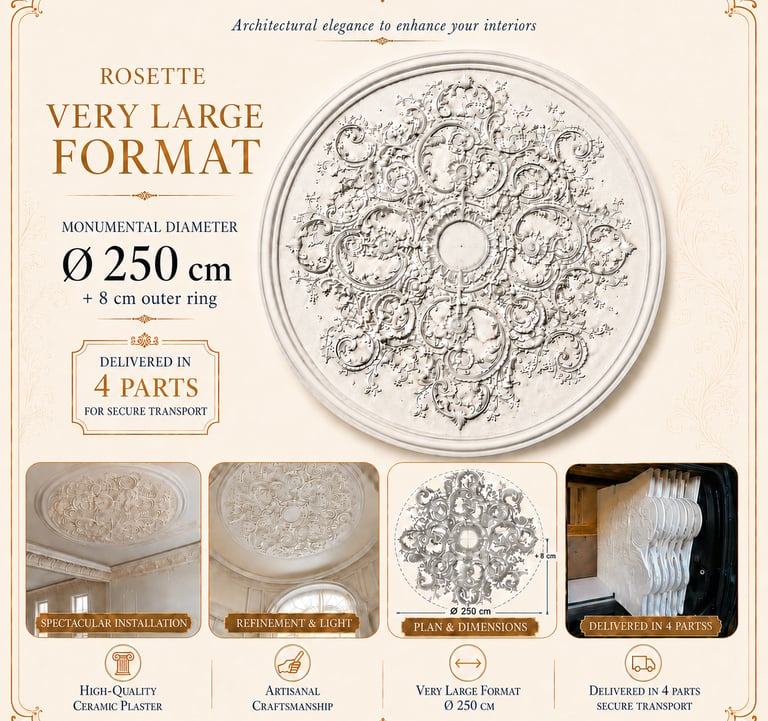 Rosette 250 cm + 8cm