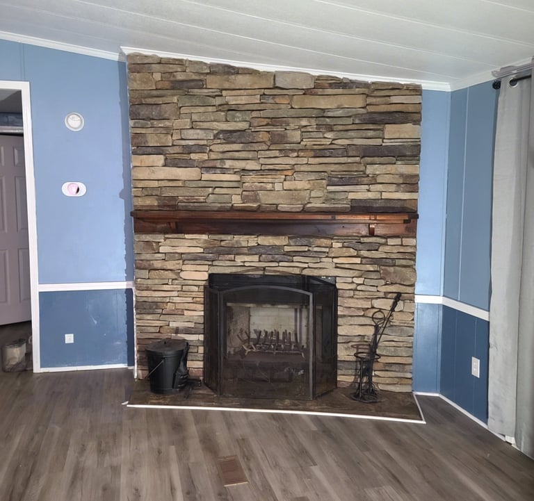 Cultured Stone Fireplace