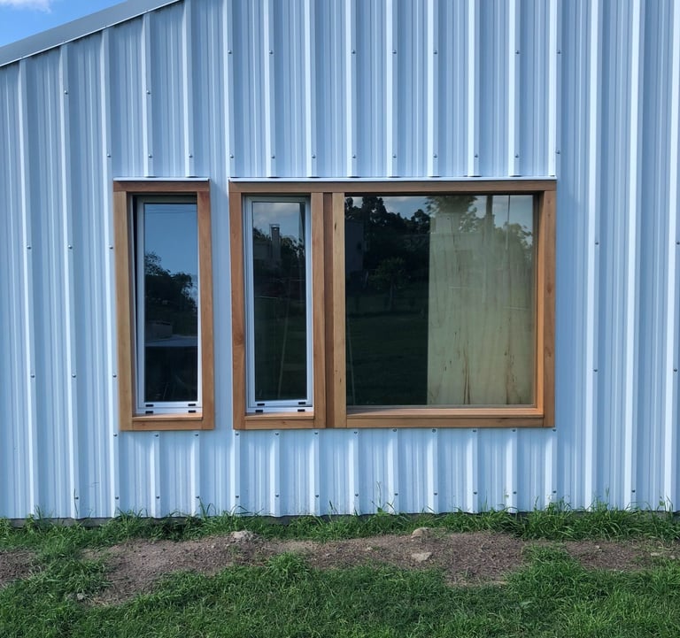 Casa de madera con wood frame en colonia Ayui
