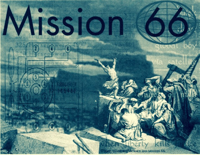 Early promotional cover art for Mission 66