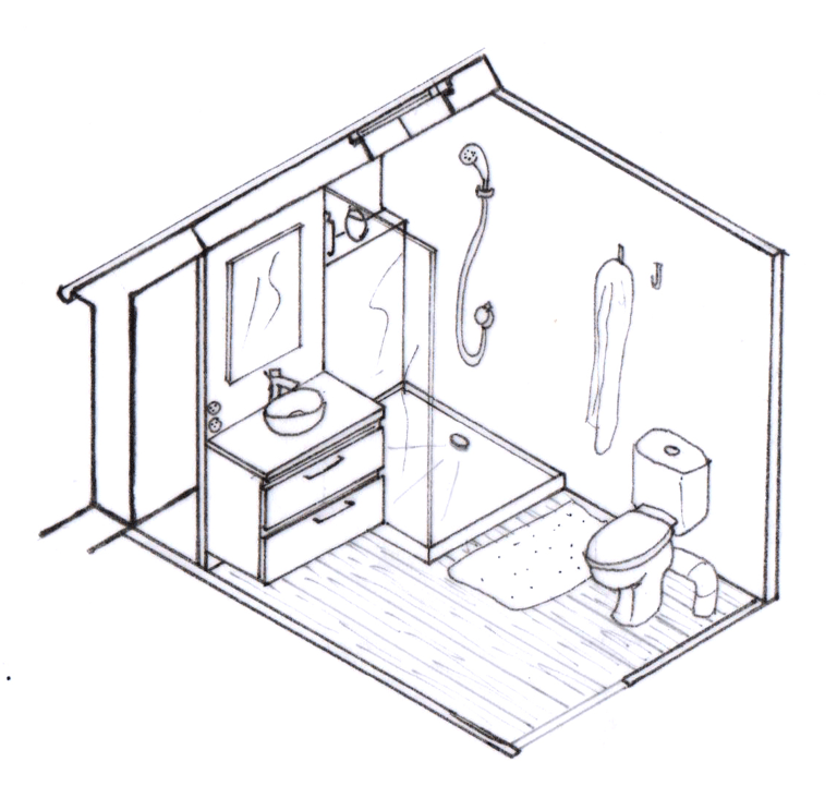 Salle de bain sous combles