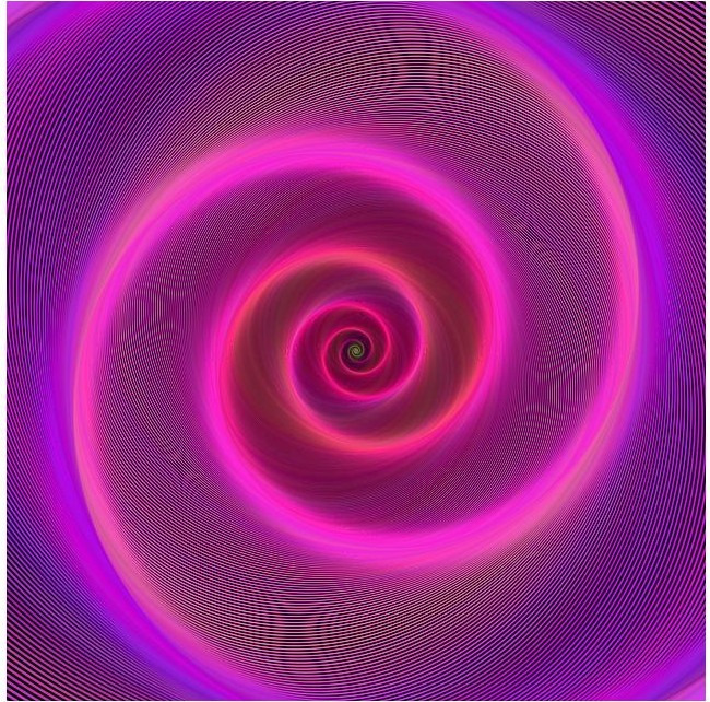 spirale rose symbolisant l'hypnose Ericksonienne