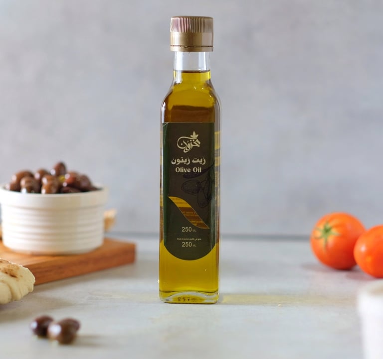زيت زينون مخزون