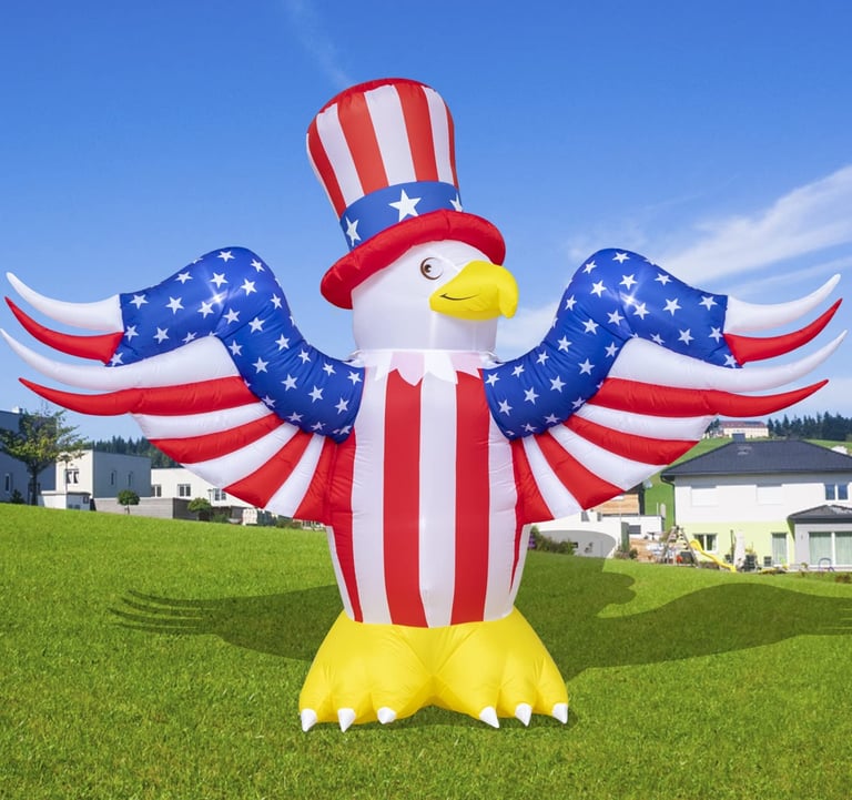inflatable patriotic eagle