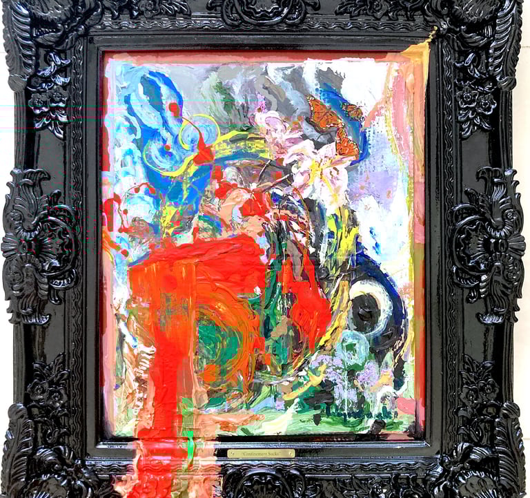 expressive painting of chaos