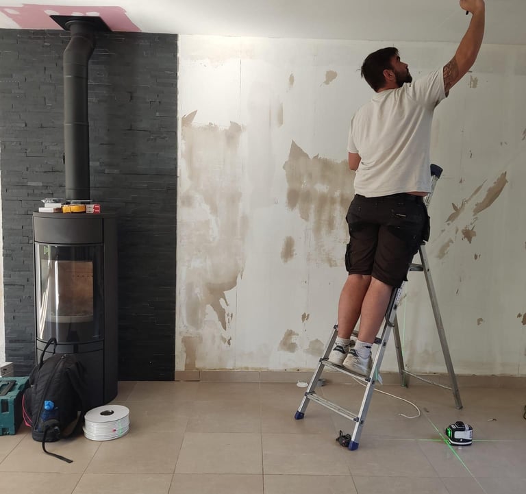 Renovation Salon Lagny-sur-Marne - pendant