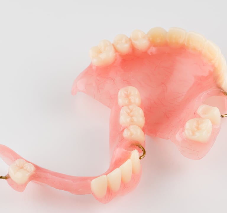 Prótese dentária removível em Setúbal, solução confortável para substituir dentes em falta