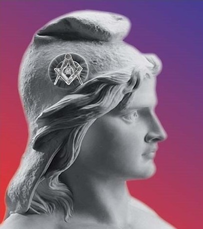 statue de marianne avec les symboles maçoniques