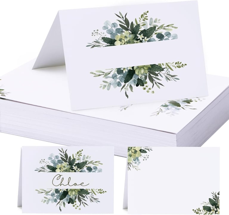 carte marque place premium blanc nature mariage
