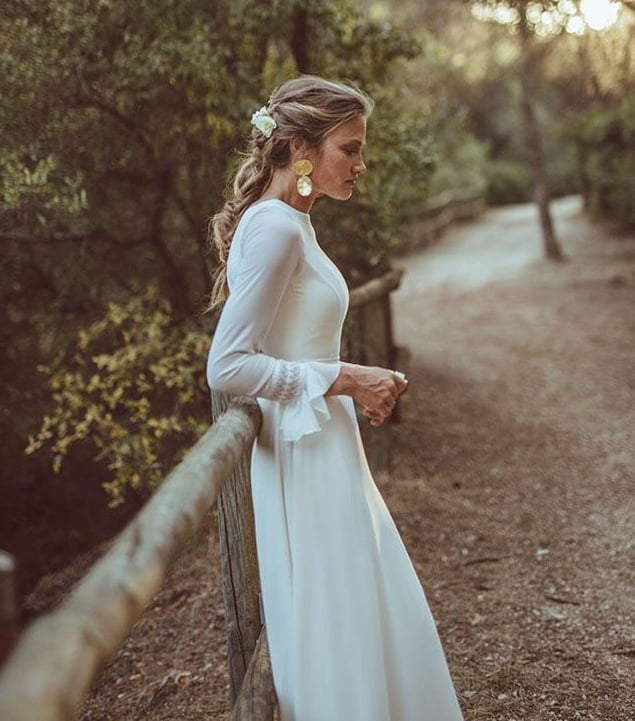 braided hairstyle for UHMA store wedding dress shoot campaign 2020