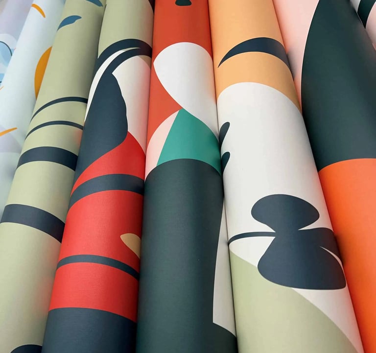 Custom printed wallpaper