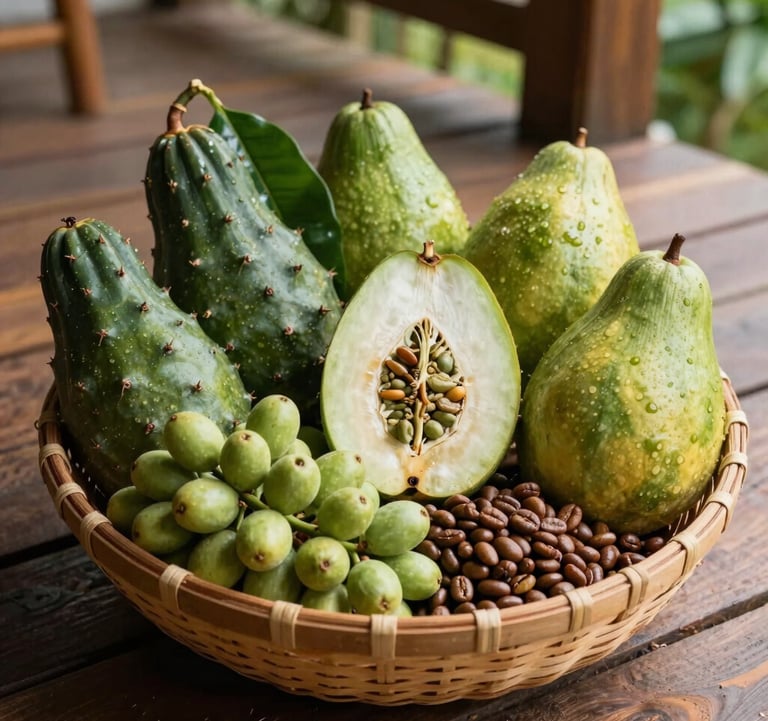 Over 120 fruit trees on the Vale Flor. Mehr als 120 Fruchtbaume auf dem Vale Flor!