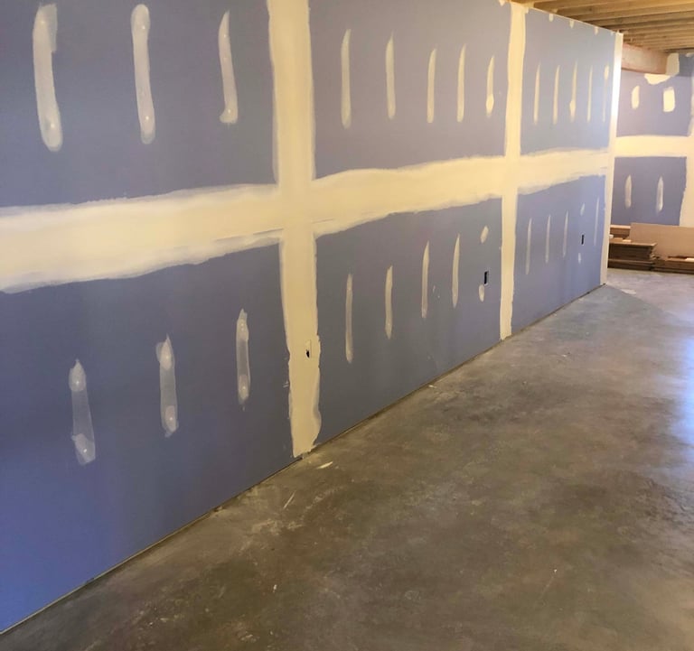 basement drywall installation in belchertown ma