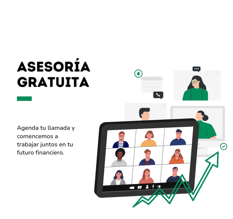 Una tableta con un videochat y un videochat