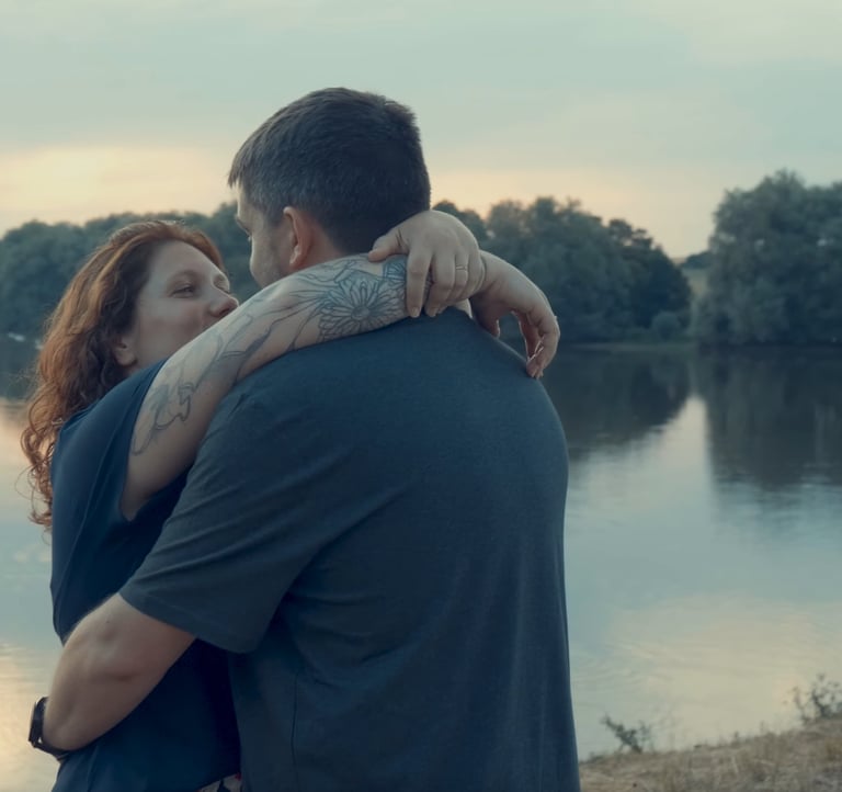 couple de mariés séance vidéo près de rennes