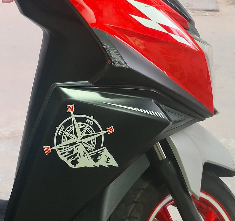bike sticker by mn rubber stamp