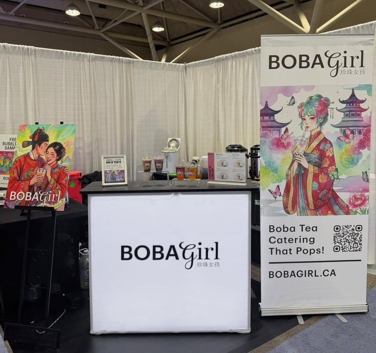 Boba Girl Bubble Tea pop up bar