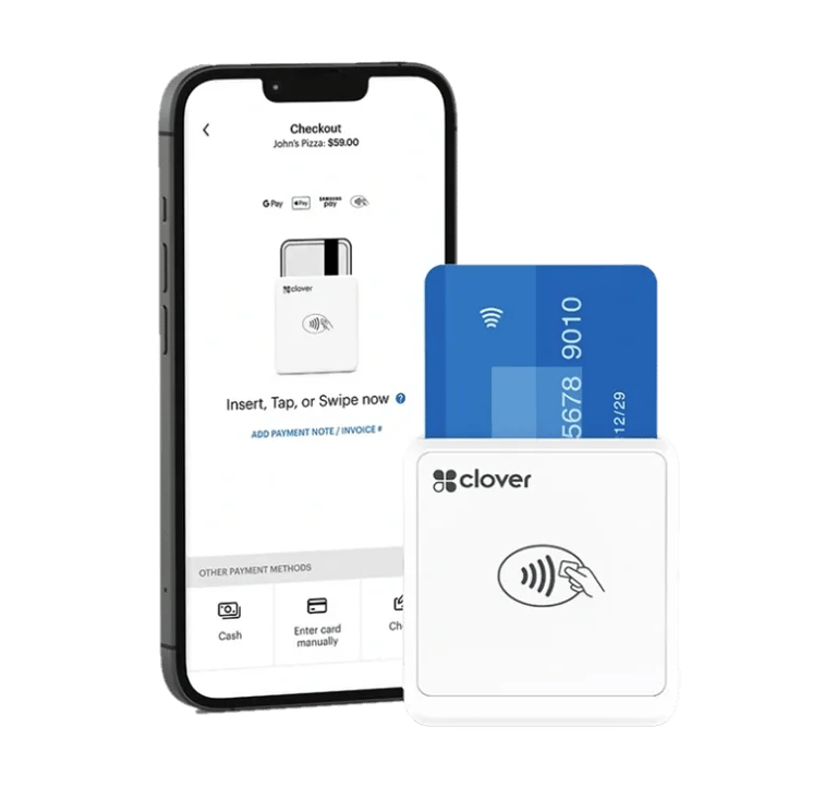 Clover Go: Connect wirelessly, paperless receipts, custom % for tips and multiple tax rates 