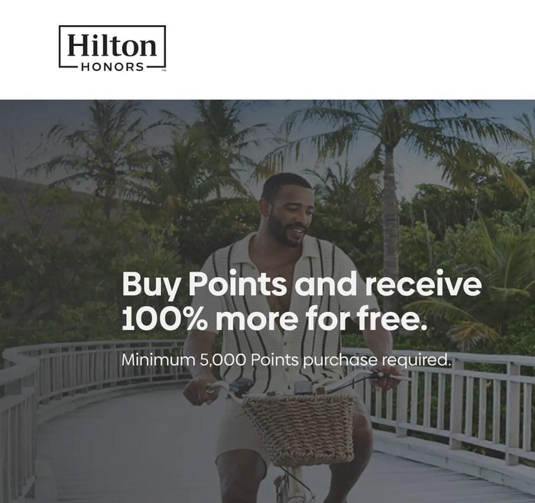 Hilton Buy Points Bonus 100%