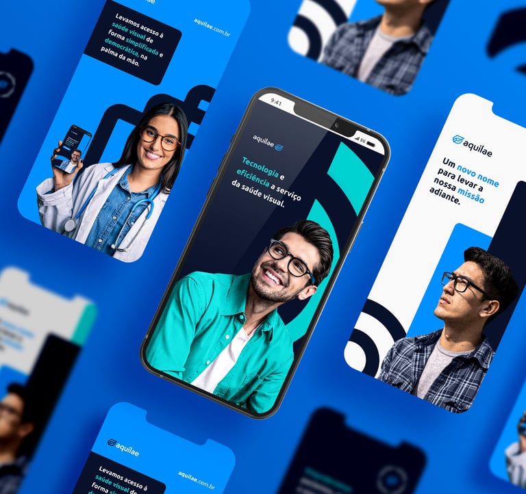 Projeto de identidade visual para Healthtech B2B — Estúdio Aguila