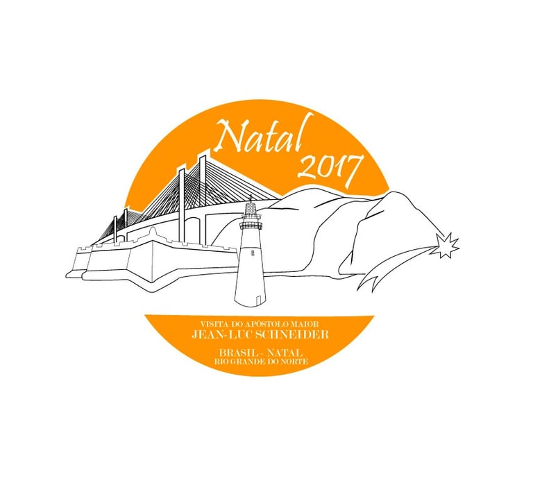 desenhos de pontos turísticos para evento em Natal-RN