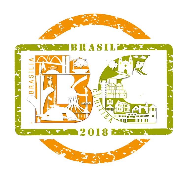 Desenho desenvolvido para ser usado como logo de evento. Homenageando Brasilia e Curitiba