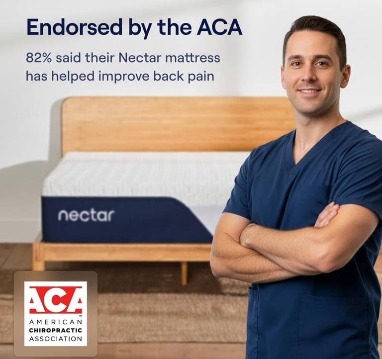 American Chiropractic Association Endorsement of Nectar Premier Memory Foam Mattress