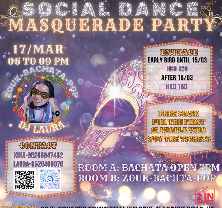 2 in dance masquerade party