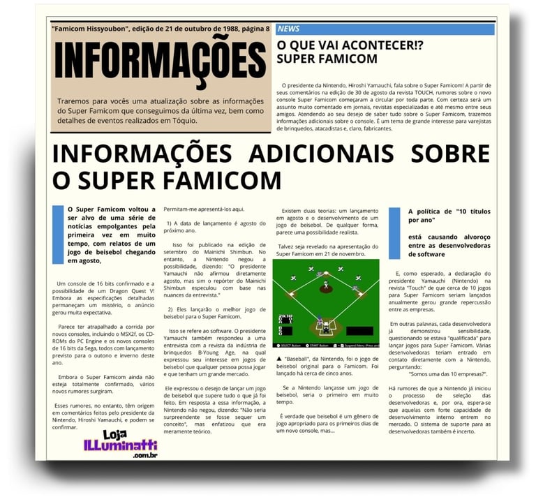 Revista Famicom Hisshoubon ed 21 out 1988 (Versão EXCLUSIVA Trad. português pela Revista Retronatti
