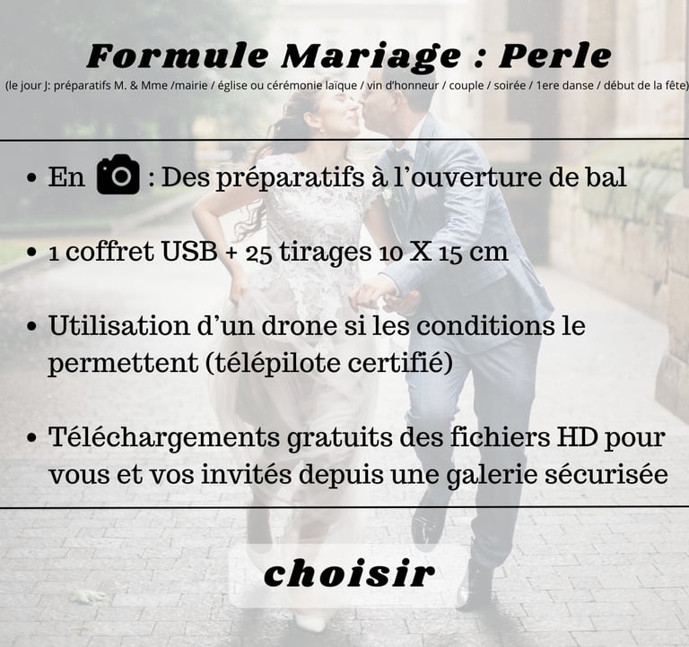 formule mariage perle