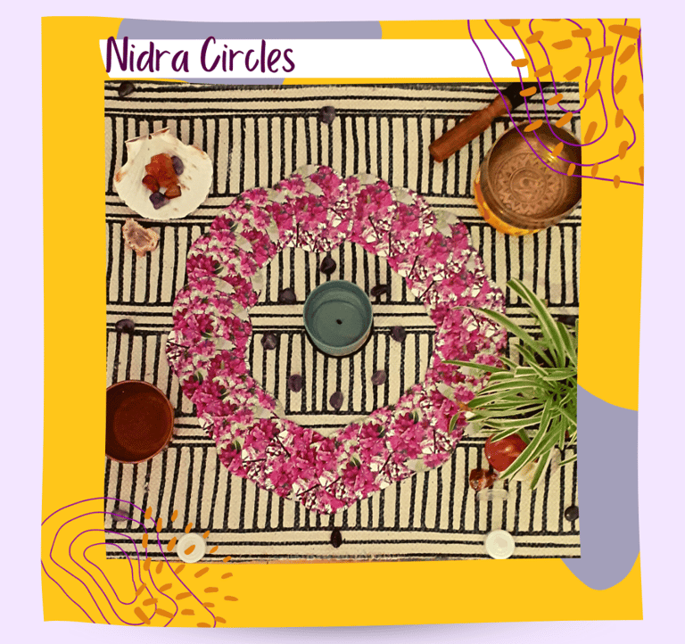 A devotional altar circle of all the elements.