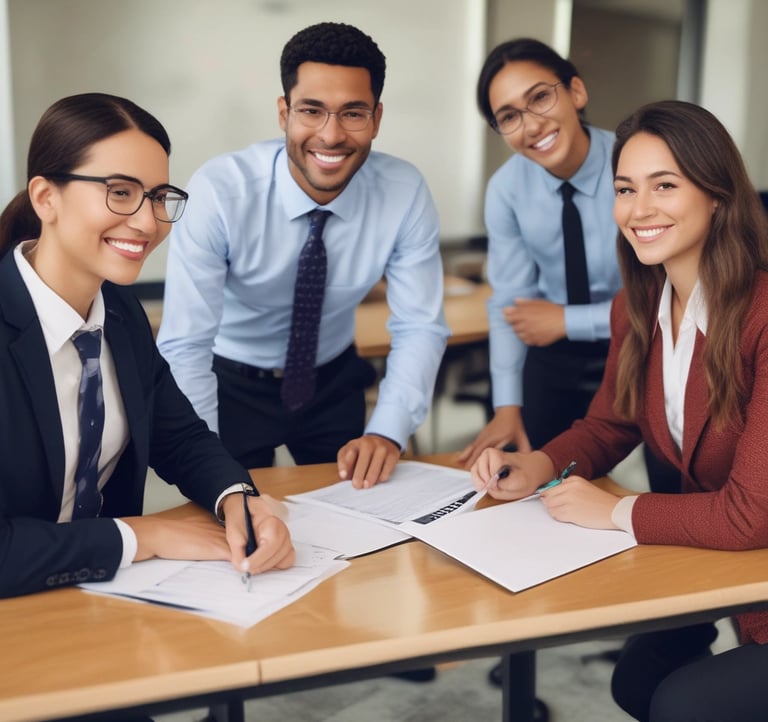Two business cards placed on a white sheet. The cards are orange and dark blue, each with the text 'CASTRO CAPITAL' printed in uppercase.