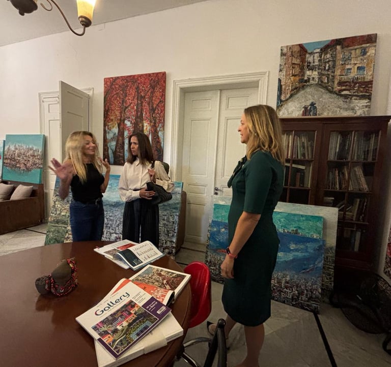 U.S. Ambassador Lisa Johnson visit to Jessy Tabet