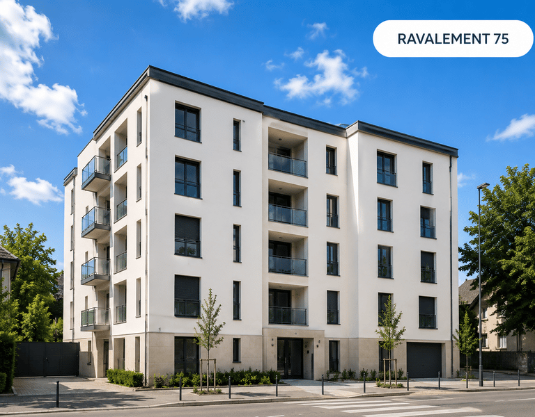 Ravalement de façade moderne à Paris 75 | SAN BAT