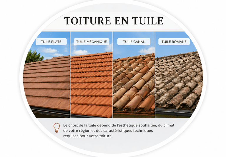Comparer les différents types de tuiles de toiture