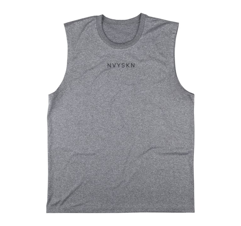 NVYSKN Mens Fast Drying Training Tank Top grey