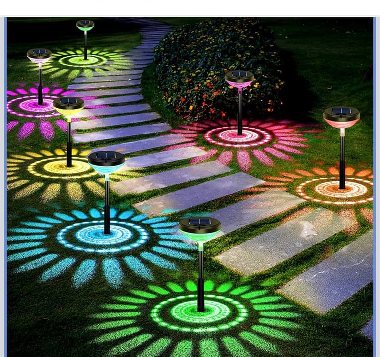 a photo of a colorful light up on a phone