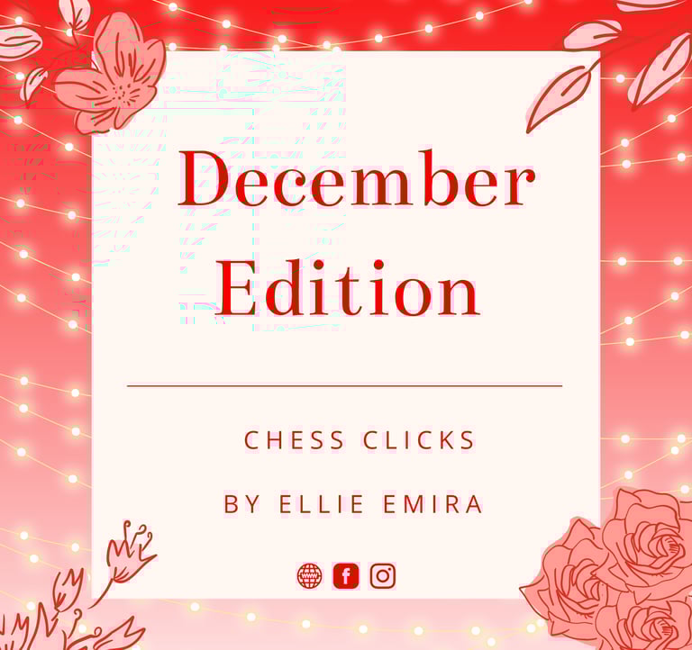 Edition by Chess Clicks Ellie Emira. Chess tournaments. International Chess Competition. Catur