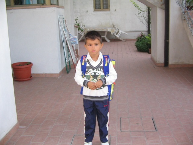Gabriel primo giorno di scuola