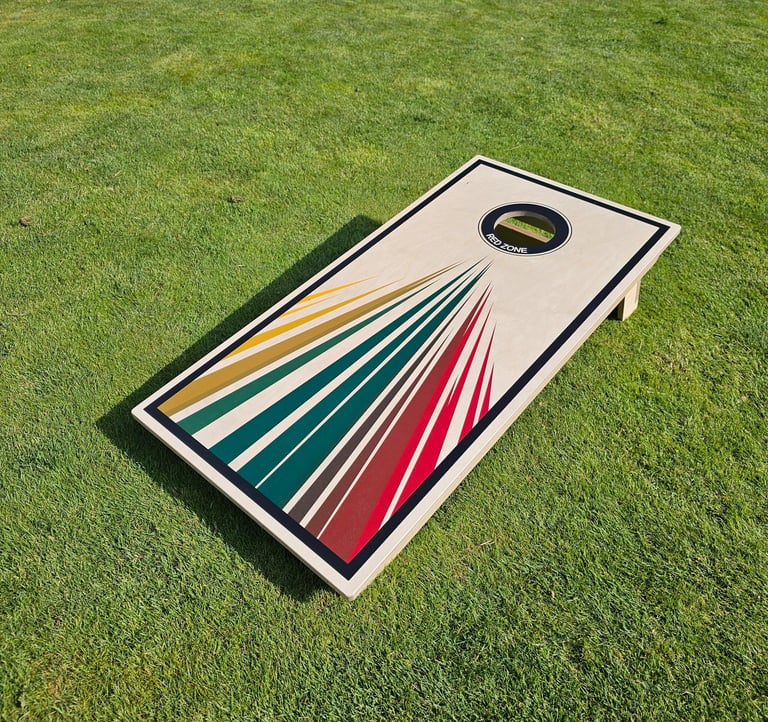Rankų darbo cornhole lenta iš storos faneros