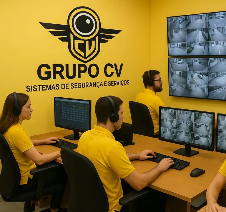 Alarme monitorado do Grupo CV Segurança Eletrônica com atendimento 24h em Viamão.