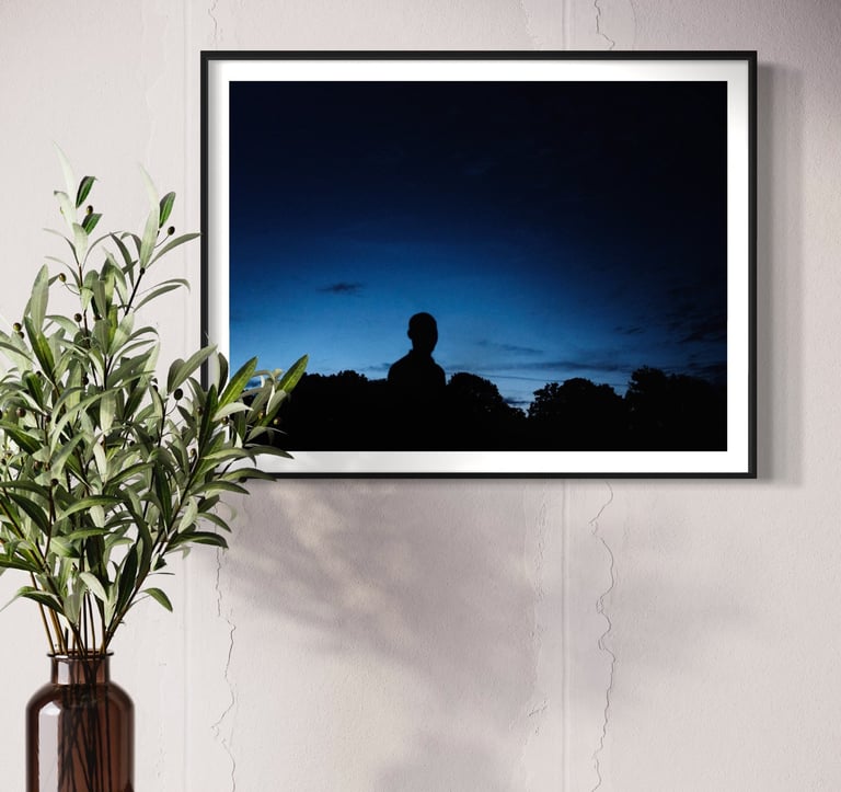 cadre silhouette street photo majuscule