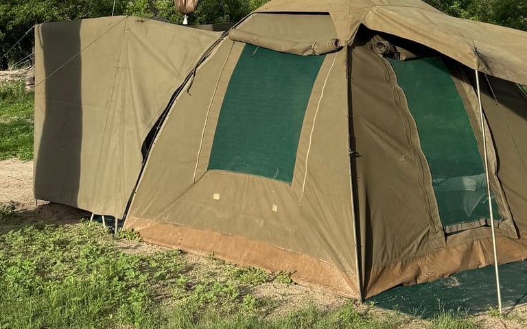 Safari tent in Moremi Game Reserve