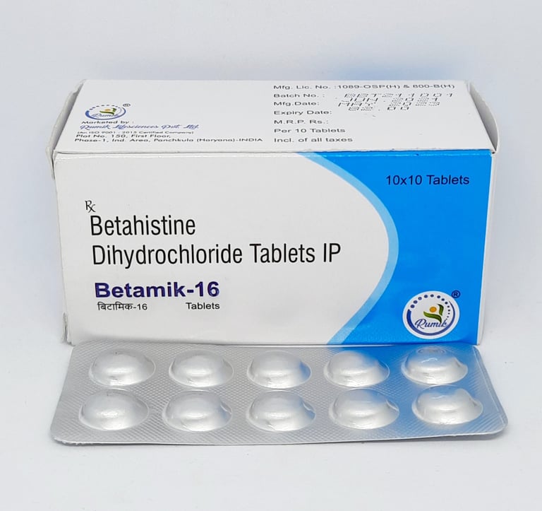 Betahistine 16mg Tablet
