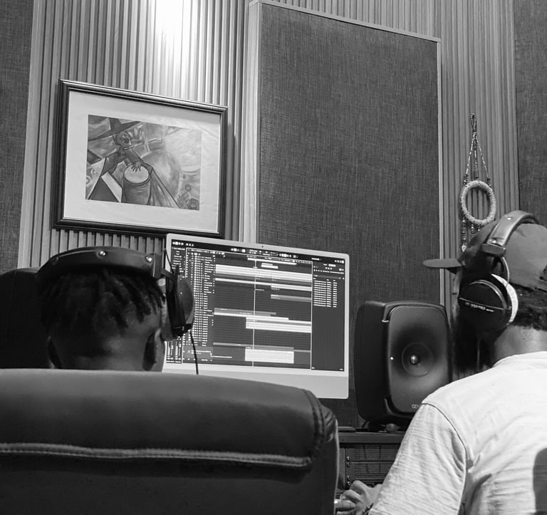 Urktave in a session with Dami Laylo