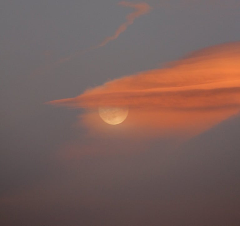 Full Moon outside Taos, New Mexico, October 2016