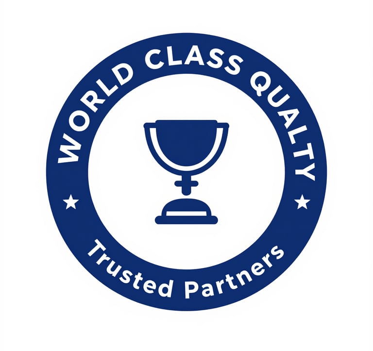 A cargo ship loaded with containers sailing across a calm sea at sunrise, symbolizing global trade.