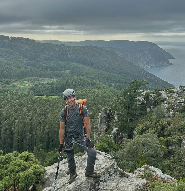 dani perez, guia de barrancos y via ferrata