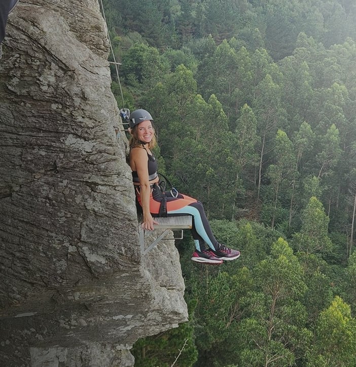 via ferrata senda do santo, cedeira, galicia